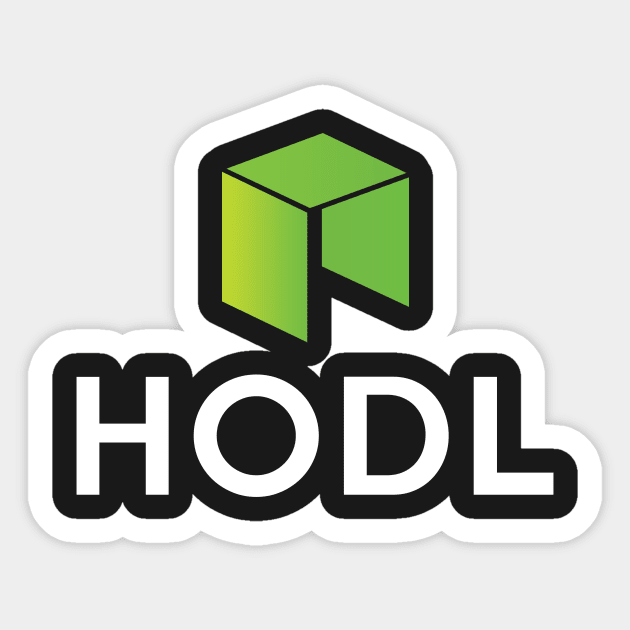 HODL NEO with logo Sticker by mangobanana